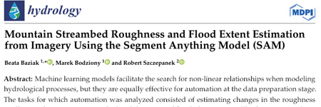 Mountain Streambed Roughness and Flood Extent Estimation  from Imagery Using the Segment Anything Model (SAM)