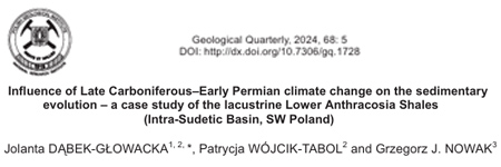 Influence of Late Carboniferous–Early Permian climate change on the sedimentary  evolution – a case study of the lacustrine Lower Anthracosia Shales  (Intra-Sudetic Basin, SW Poland)