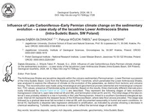 Influence of Late Carboniferous–Early Permian climate change on the sedimentary  evolution – a case study of the lacustrine Lower Anthracosia Shales  (Intra-Sudetic Basin, SW Poland)