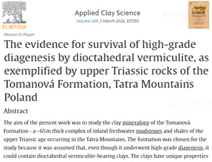 The evidence for survival of high-grade diagenesis by dioctahedral vermiculite, as exemplified by upper Triassic rocks of the Tomanová Formation, Tatra Mountains Poland