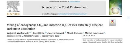 Mixing of endogenous CO2 and meteoric H2O causes extremely efficient  carbonate dissolution